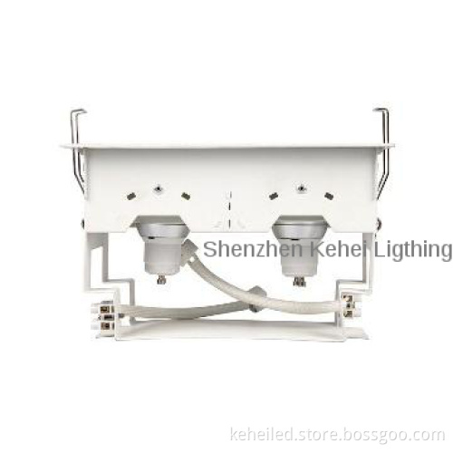 Two head Ceiling downlight with angle adjustable function